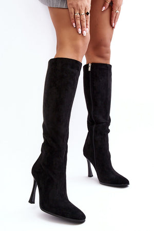 Kozačky na podpatku model 188529 Step in style