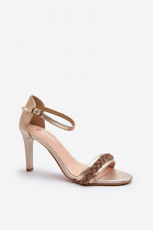 Sandály na podpatku model 194688 Step in style
