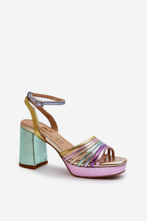 Sandály na podpatku model 196965 Step in style