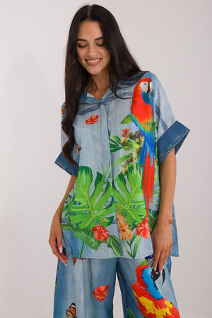 Košile s krátkým rukávem model 198371 Italy Moda