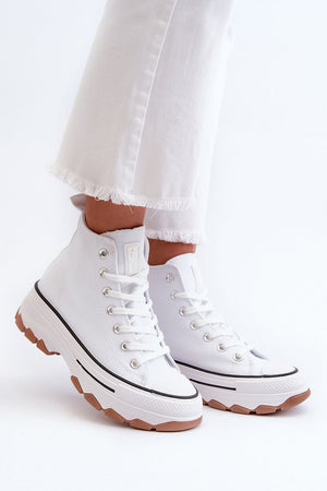 Tenisky na platformě model 198691 Step in style