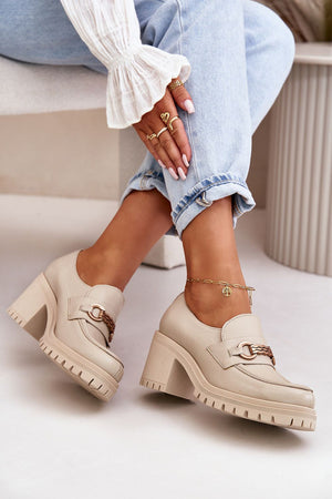 Polobotky na podpatku model 199811 Step in style