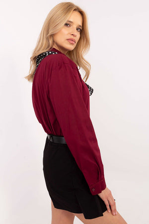 Košile s dlouhým rukávem model 204365 Italy Moda