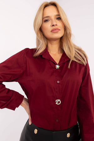 Košile s dlouhým rukávem model 204380 Italy Moda