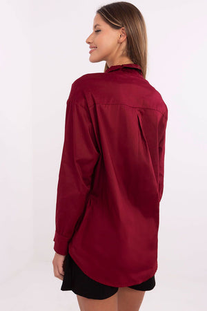 Košile s dlouhým rukávem model 204398 Italy Moda