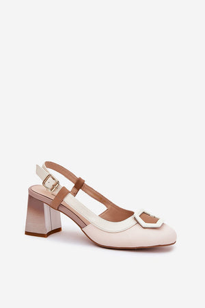 Sandály na podpatku model 209777 Step in style