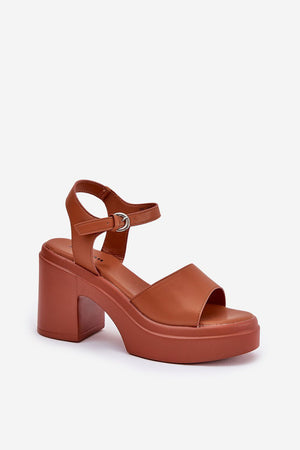 Sandály na podpatku model 209923 Step in style