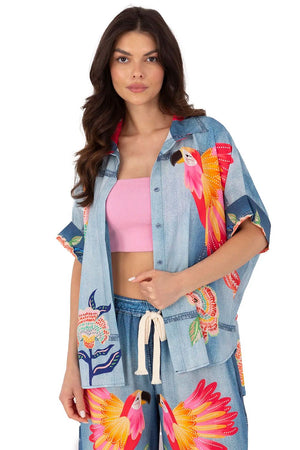 Košile s krátkým rukávem model 210033 Italy Moda