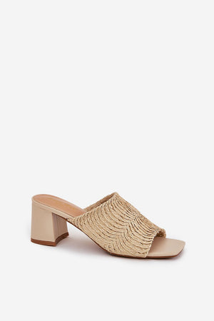 Klapky na podpatku model 210782 Step in style