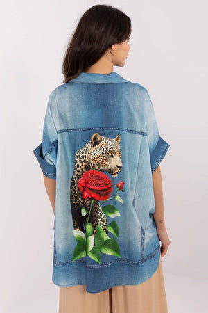 Košile s dlouhým rukávem model 210971 Italy Moda