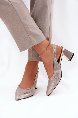 Sandály na podpatku model 211372 Step in style