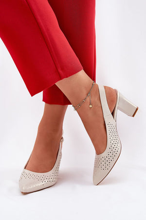Sandály na podpatku model 211939 Step in style