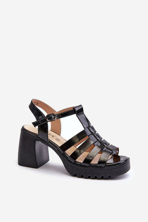 Sandály na podpatku model 211947 Step in style