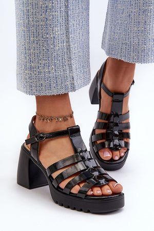 Sandály na podpatku model 211947 Step in style