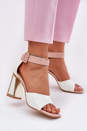 Sandály na podpatku model 212823 Step in style