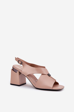 Sandály na podpatku model 212827 Step in style