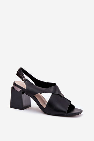 Sandály na podpatku model 212828 Step in style