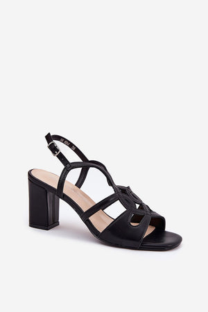 Sandály na podpatku model 212836 Step in style