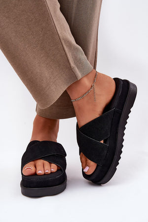 Klapky na platformě model 212875 Step in style