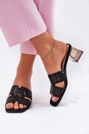 Klapky na podpatku model 212878 Step in style