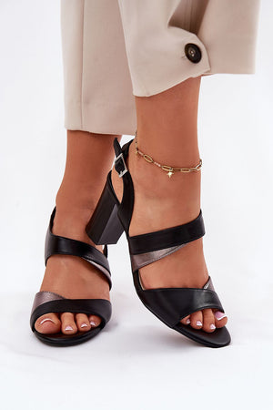Sandály na podpatku model 212908 Step in style