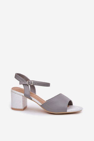 Sandály na podpatku model 213012 Step in style