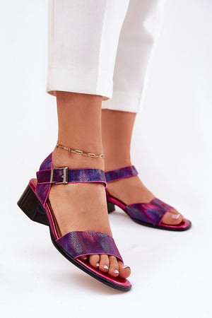 Sandály na podpatku model 213022 Step in style