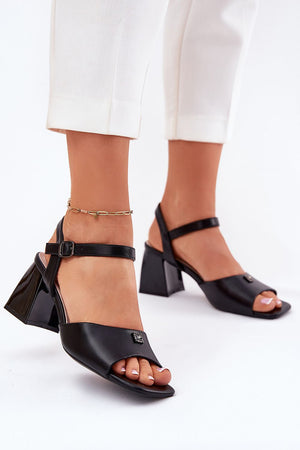 Sandály na podpatku model 213186 Step in style