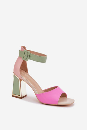 Sandály na podpatku model 213924 Step in style