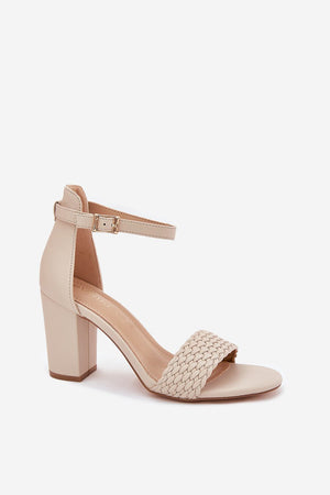 Sandály na podpatku model 213925 Step in style