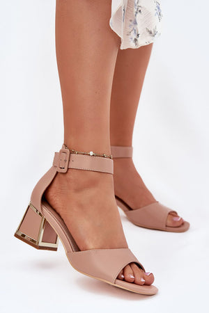 Sandály na podpatku model 213929 Step in style