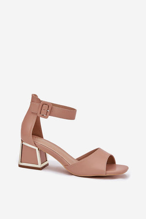Sandály na podpatku model 213929 Step in style