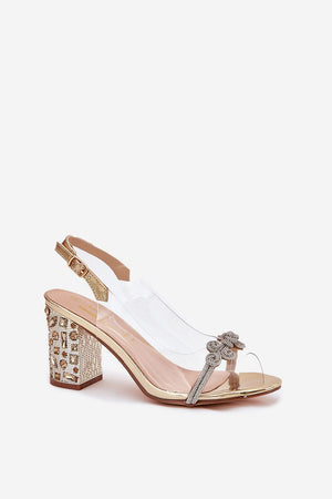Sandály na podpatku model 213936 Step in style