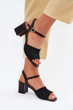 Sandály na podpatku model 214686 Step in style