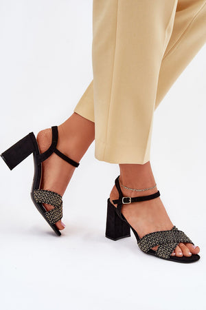Sandály na podpatku model 214687 Step in style