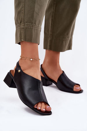 Sandály na podpatku model 215343 Step in style