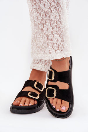 Klapky na platformě model 215658 Step in style
