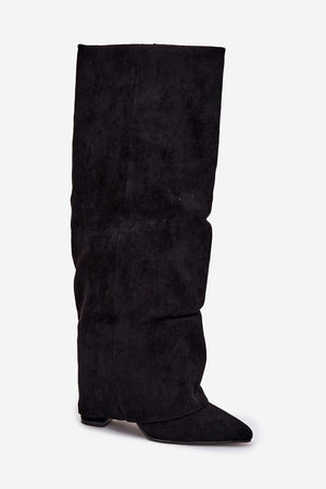 Kozačky na podpatku model 216989 Step in style