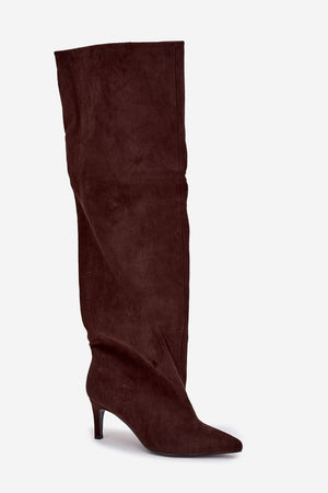 Kozačky na podpatku model 216996 Step in style