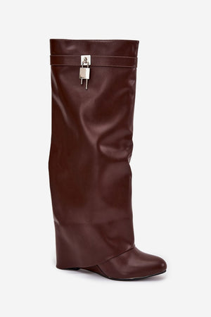 Kozačky na klínech model 217756 Step in style