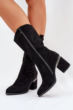 Ažurové kozačky model 218496 Step in style
