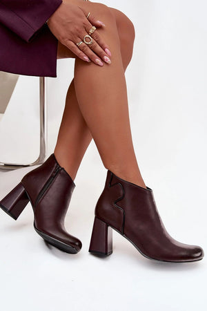 Boty na podpatku model 218707 Step in style