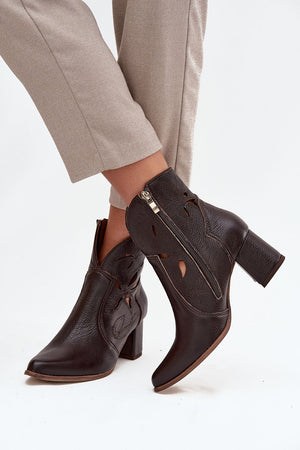 Boty na podpatku model 219130 Step in style