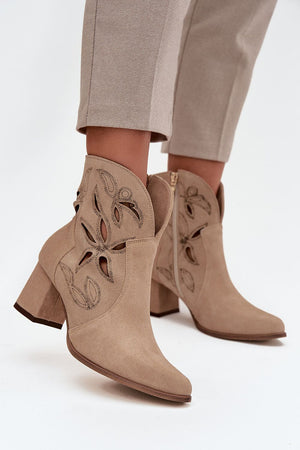 Boty na podpatku model 219134 Step in style