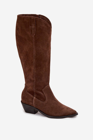 Kozačky na podpatku model 220211 Step in style