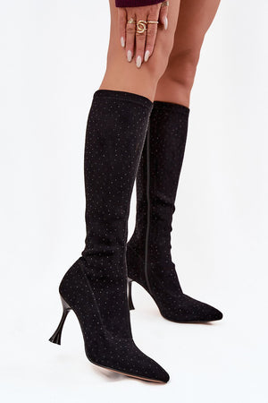 Kozačky na podpatku model 220213 Step in style