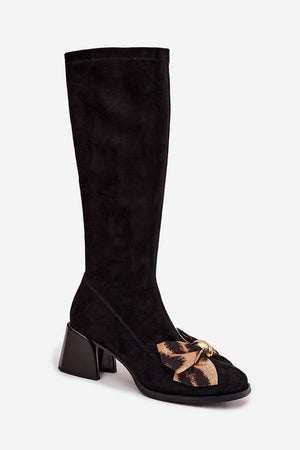 Kozačky na podpatku model 220214 Step in style