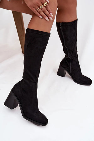 Kozačky na podpatku model 220222 Step in style