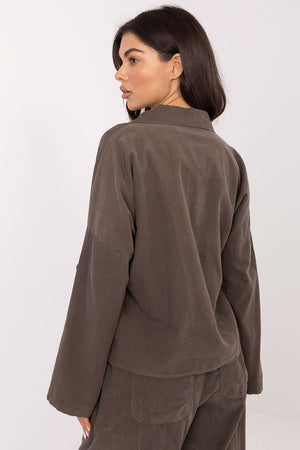 Košile s dlouhým rukávem model 220824 Italy Moda