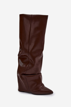 Kozačky na podpatku model 221158 Step in style